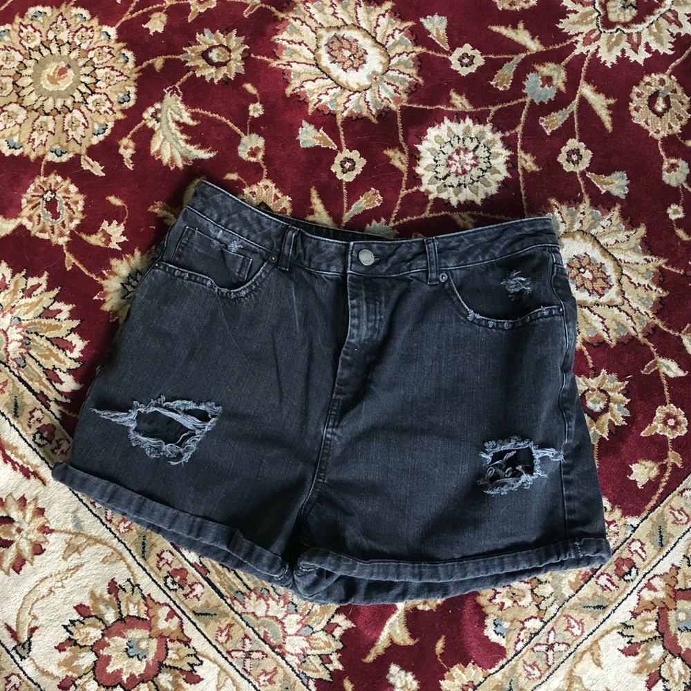 ASOS Black Denim Shorts